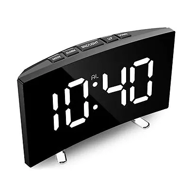 Bedside Digital Clock LED Display Desk Table Time Temperature Alarm Modern Decor • £12.07