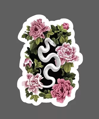 Snake Sticker Floral Viper Waterproof - Buy Any 4 For $1.75 Each Storewide! • $2.95