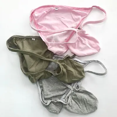 K703C K703 Tanga Bikini Underwear Contoured Pouch Fine Soft Cotton Jersey Colors • $9.99