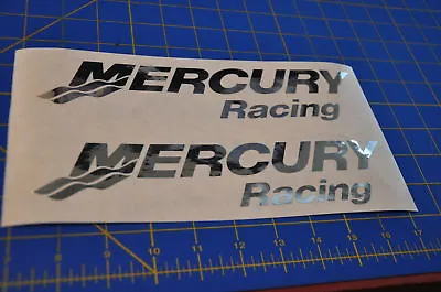 Mercury Racing Sticker CHROME DECAL Race Boat • $9.99