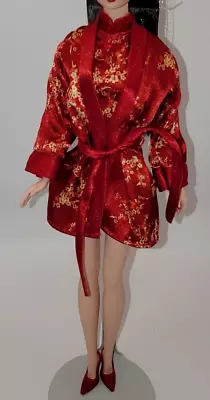 Silkstone BFMC Barbie Doll Outfit Clothes Chinoiserie Red Moon Fashion W/ Shoes • $39.99