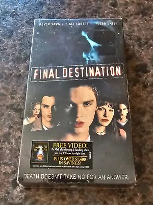 BRAND NEW Final Destination (VHS; 2000) Devon Sawa RARE Sealed OOP Watermarks • $19.99