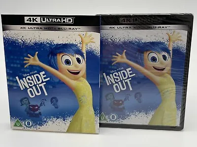 Disney Pixar INSIDE OUT (4K UHD + Blu-Ray) W/ Slip - New & Sealed Free UK P&P • £12.99