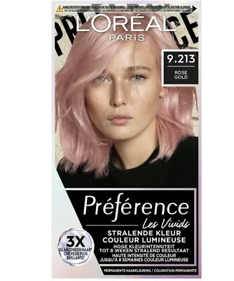 L'OREAL Hair Colourants Preference Vivids Rose Gold 9.214 • £11.95
