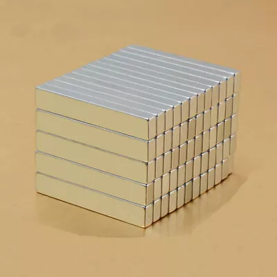 10/50/100pcs 30mmx5mmx3 Mm Strong Rare Earth Neodymium Strip Block Magnets N50 • $6.96