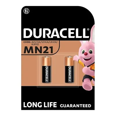 Duracell MN21 A23 12V Security Alkaline Battery 23A LRV08 Long Expiry 2x Pack • £3.35