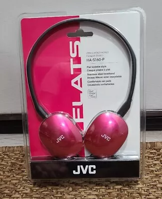 JVC HA-S160-P FLATS Lightweight Headband Headphones Pink/Rose Brand New Sealed • $18