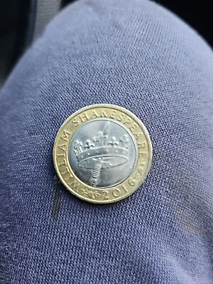 £10 • Buy Rare William Shakespeare 2 Pound Coin Error Misprint (Ready To Ship)