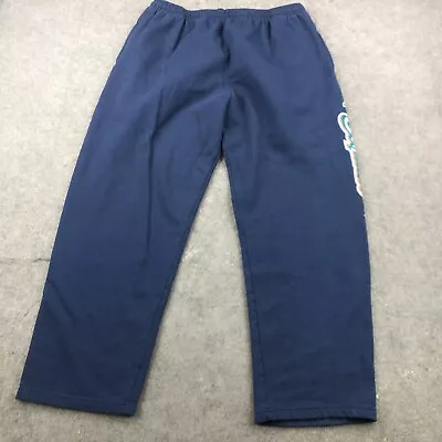 Miami Dolphins Sweatpants Mens XL Blue White Striped Logo Spell Out NFL • $24.95