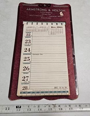 Vintage 1964 Armstrong & Holton McCreary Tires Lancaster PA Advertising Calendar • $29.99