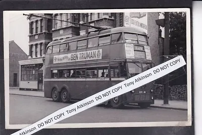 London Transport - K2 Type Trolley Bus - No. 1161 @ Tramway Ave - Photo - B10400 • £1