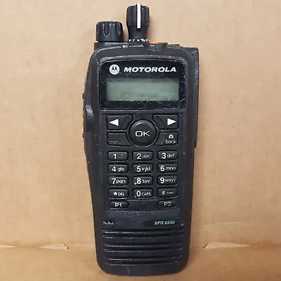 $110 • Buy Motorola XPR6550 Two Way Radio AAH55QDH9LA1AN (No Battery,Mic,Antenna) USED