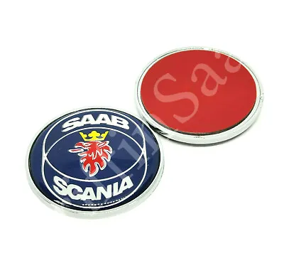 Saab 900 Saab Scania 50mm Rear Boot Trunk Blue Badge Emblem 6941272 6911853 • $31.56