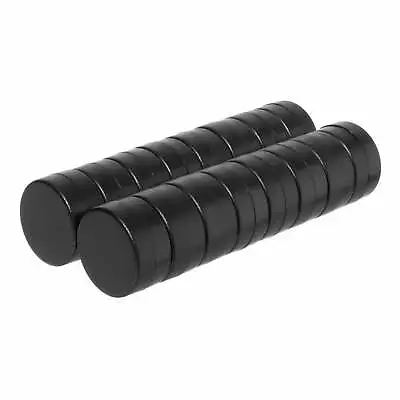 1/2 X 1/4 Inch Rare Earth Magnets N52 With Black Plastic Coating (16 Pack) • $18.99