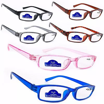 £4.99 • Buy Women Men Anti Glare READING GLASSES +0.5 +1.0 +2.0 +3.0 Slim Computer Gaming 