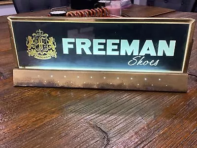 Vintage Freeman Shoes Panellit Displays Chicago Store Display Lighted Sign • $100