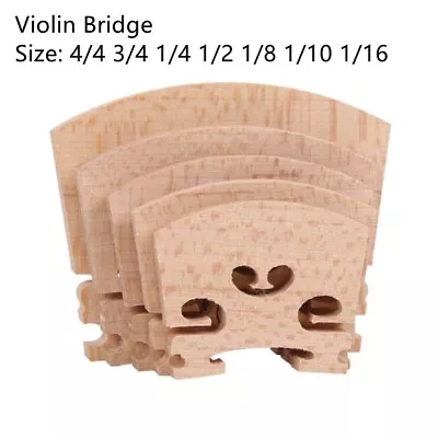Reliable Maple Violin Bridge Full Size 44 34 14 12 18 110 116 Longevity Assured • £3.86