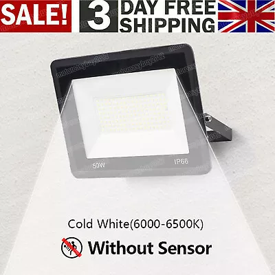 50W LED Flood Light Cool White Floodlight Outdoor Security Garden Lamp • £12.90