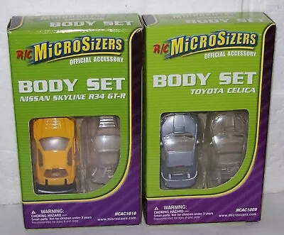 R/C Micro Sizers Nissan Skyline R34 GTR & Toyota Celica BODY SETS Clear & Paint • $19.99