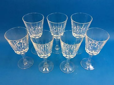 Mixed Vintage Lot Used Cut Glass Stemware Drinking Glasses Water Goblets Kitchen • $36