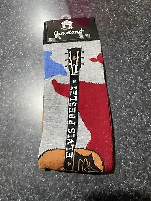 Graceland Elvis Presley Guitar Socks-Officially Licensed Signature Product- 6-12 • $20