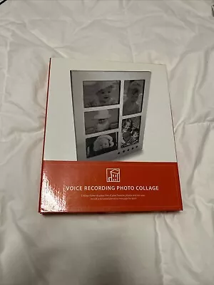 New Vintage Brookstone Voice Recording Photo Collage Frame For 5 Pictures In Box • $9.99