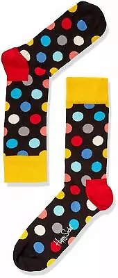 1 Pair Happy Socks Polka Dots Colorful Limited Edition Causal Dress US MEN 10-13 • $9.98