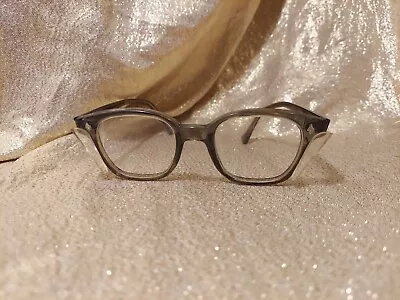 Vintage AMERICAN Optical Flexi-Fit 6M Z87 46-20 Smoke Grey Safety Glasses • $125