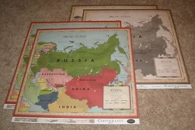 Carta Bella 12x12 Double Sided Scrapbook Papers(4) ~ Travel Map.....Russia • $2.99