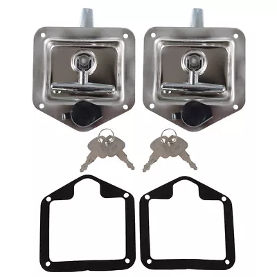 Labwork 2Pcs Trailer Door Latch T-Handle Locking Camper RV For Truck Tool Box • $22.10