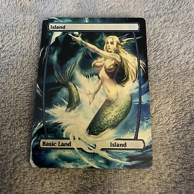 1 MTG Altered Art Island Basic Land Custom Anime Full Art Ship In Clear Sleeve! • $24.98