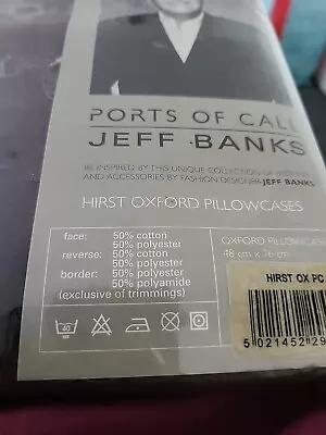 £11 • Buy NEW Jeff Banks Ports Of Call Pillowcases Set