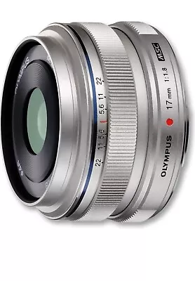 Olympus M.Zuiko Digital 17mm F/1.8 AF Lens For  Micro  Four Thirds (Silver) • $359.99