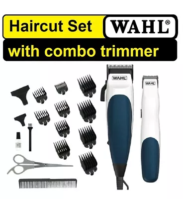 Wahl Hair Trimmer Set Mens Home Barber Cutting Clippers Salon Haircutting Kit • $66.50