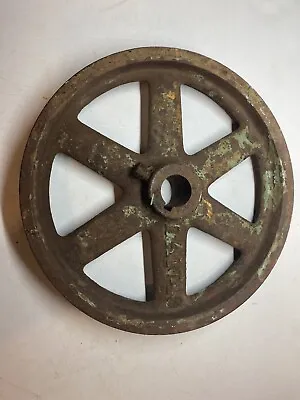 Antique Cast Iron 9 Inch Industrial Salvage Cart Caster Wheel Steampunk • $39.95