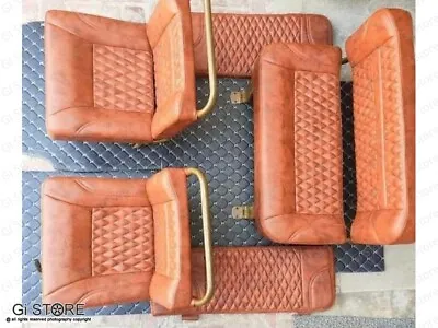 Complete Seat Frame & Cushion Set For Military Jeep Ford Willys Mb Gpw Cj2a • $1390.29