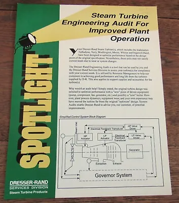 Steam Turbine Engineering Audit For Improved Plant Operation - Flyer • $12.50