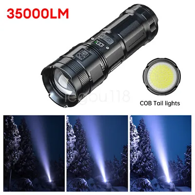 35000 Lumens Super Bright LED Tactical Flashlight Rechargeable LED Working Light • $49.69