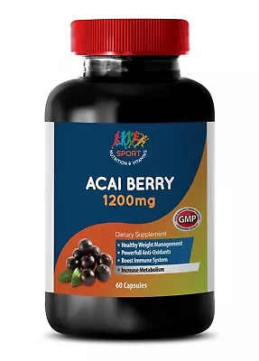 Acai Berry Capsules - Acai Berry 1200mg - Fat Burn Cleanse - 1 Bottle • $19