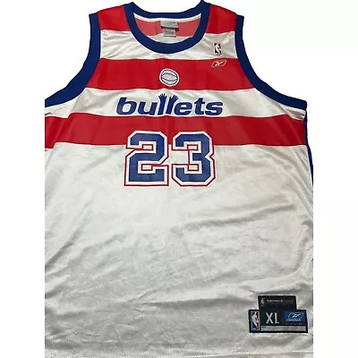 Vintage Reebok NBA Washington Bullets 23 Michael Jordan Jersey Hardwood Classics • $49.99