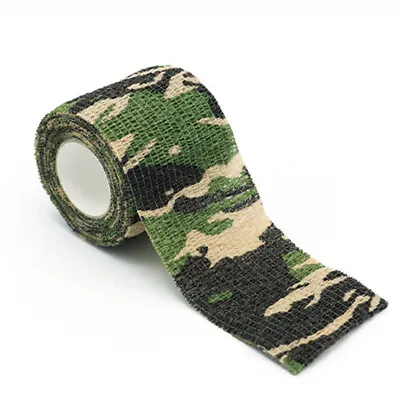 Self-Adhesive Protective Camouflage Tape Military Camo Stretch Bandage 5cm • £3.99