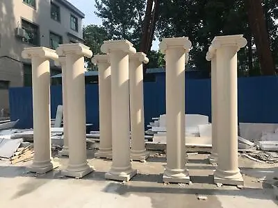 $65000 • Buy Beautiful Limestone Carved European Solid Marble Columns - Pa46