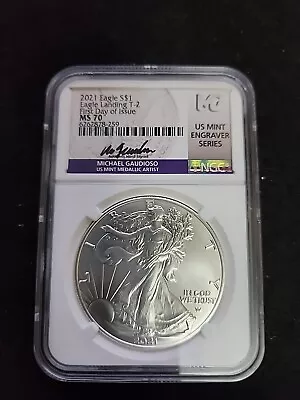 2021   NGC MS70 First Day Of Isssue  Gaudioso Signed  Mint Engraver Series • $42.45