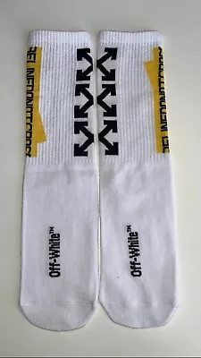 BRAND NEW OFF-WHITE LONG LENGTH White With Yellow • £12.99