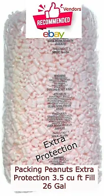 Bubblefast Protective Packing Peanuts Pink Anti Static 1 Bag 3.5 Cf Fill 26 Gal  • $17.87