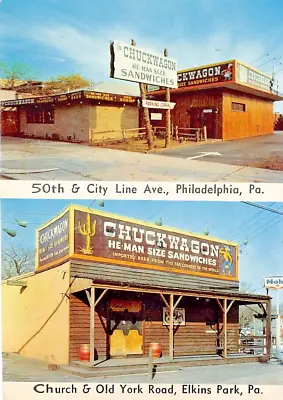 Dauphin County PA Chuckwagon Restaurant He-Man Sandwiches Vtg Postcard CP324 • $3.95