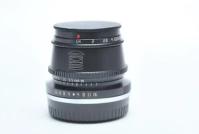 Pro 35mm F1.4 Manual Focus Lens W/ Hood For Fujifilm Fuji X-A1 X-A10 X-A2X-A3 XF • $79.99