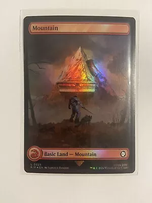 Magic The Gathering: Fallout ~ Mountain Basic Land Common 0323 Traditional Foil • $0.99