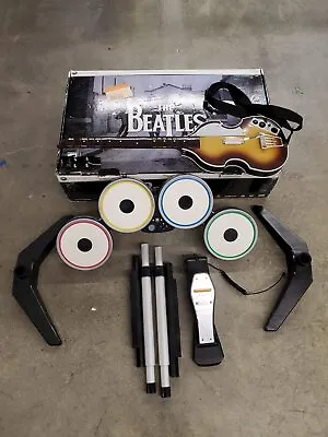 $69 • Buy Rock Band: The Beatles Edition Xbox 360 Band Bundle (Drums & Guitar) No Game/Mic