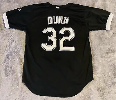 ADAM DUNN Majestic Cool #32 Chicago White Sox Baseball Jersey MLB Size 50 BLACK • $49.95